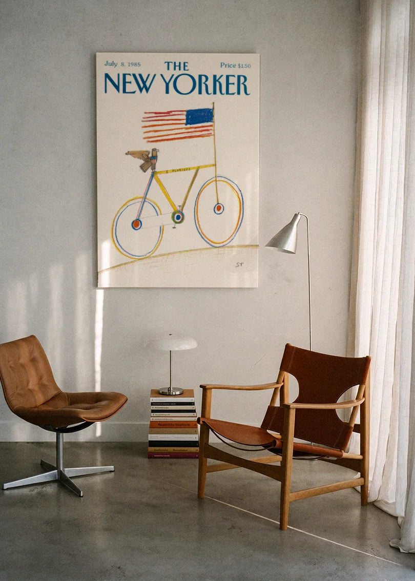 Akustikbillede med The NewYorker-motiv nr. 51 – i lyst rum