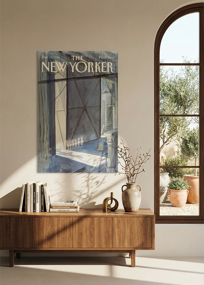 Akustikbillede med The NewYorker-motiv nr. 53 – i spisestuen
