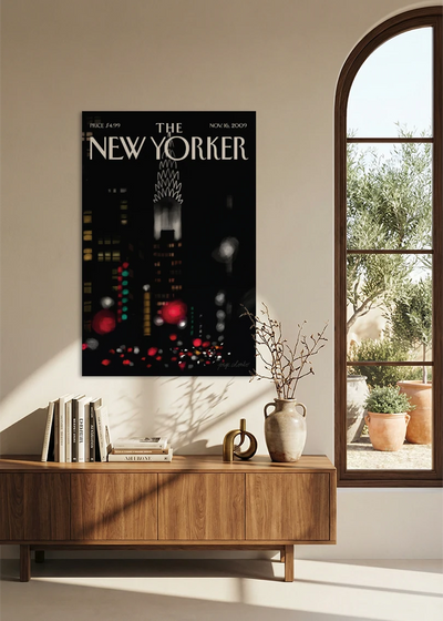 Akustikbillede med The NewYorker-motiv nr. 43 – i spisestuen