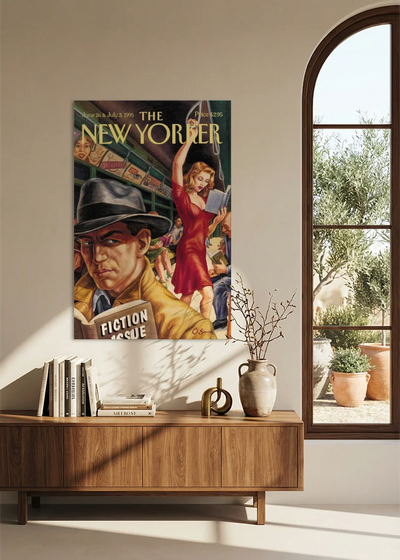 Akustikbillede med The NewYorker-motiv nr. 55 – i spisestuen