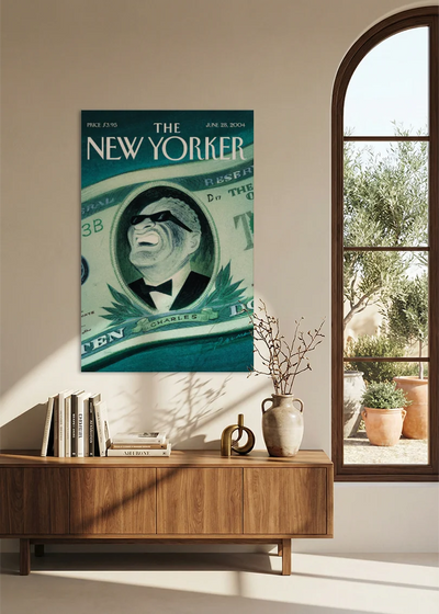 Akustikbillede med The NewYorker-motiv nr. 58 – i spisestuen