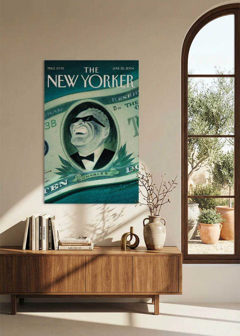 Akustikbillede med The NewYorker-motiv nr. 58 – i spisestuen