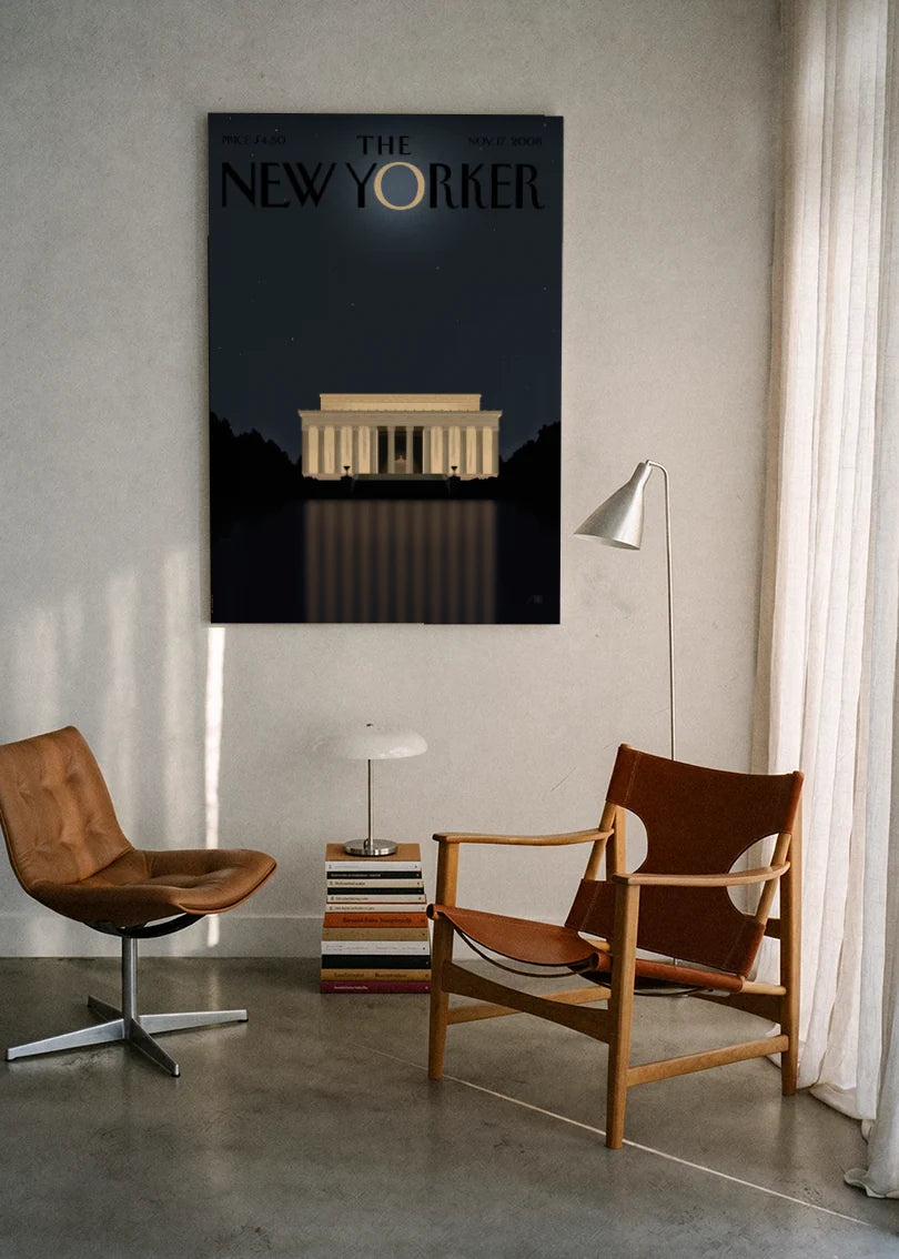 Akustikbillede med The NewYorker-motiv nr. 60 – i lyst rum
