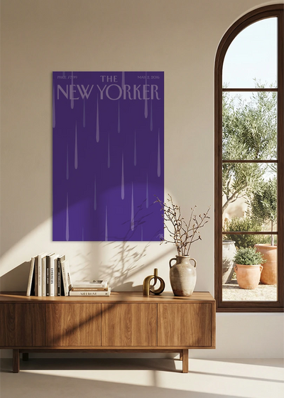 Akustikbillede med The NewYorker-motiv nr. 62 – i spisestuen