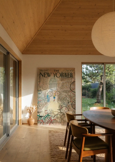 Akustikbillede med The NewYorker-motiv nr. 63 – i stuen