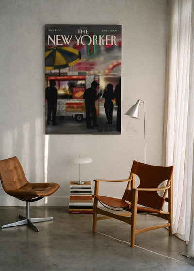 Akustikbillede med The NewYorker-motiv nr. 54 – i lyst rum
