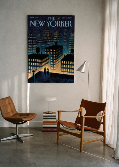 Akustikbillede med The NewYorker-motiv nr. 66 – i lyst rum