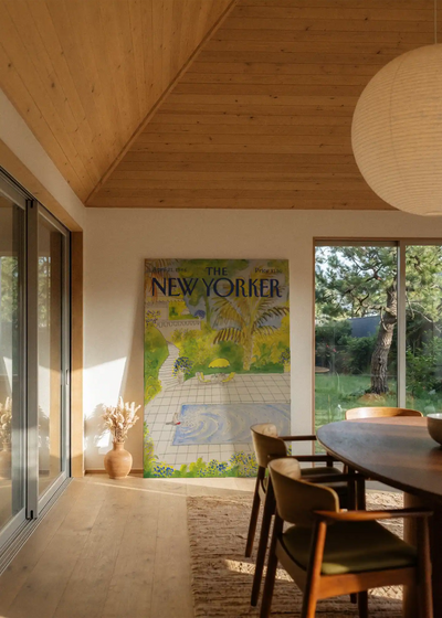 Akustikbillede med The NewYorker-motiv nr. 68 – i stuen