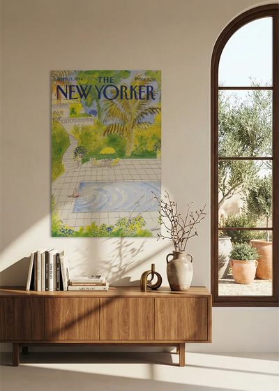 Akustikbillede med The NewYorker-motiv nr. 68 – i spisestuen