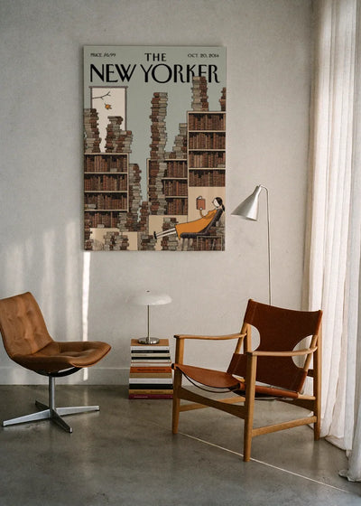 Akustikbillede med The NewYorker-motiv nr. 69 – i lyst rum