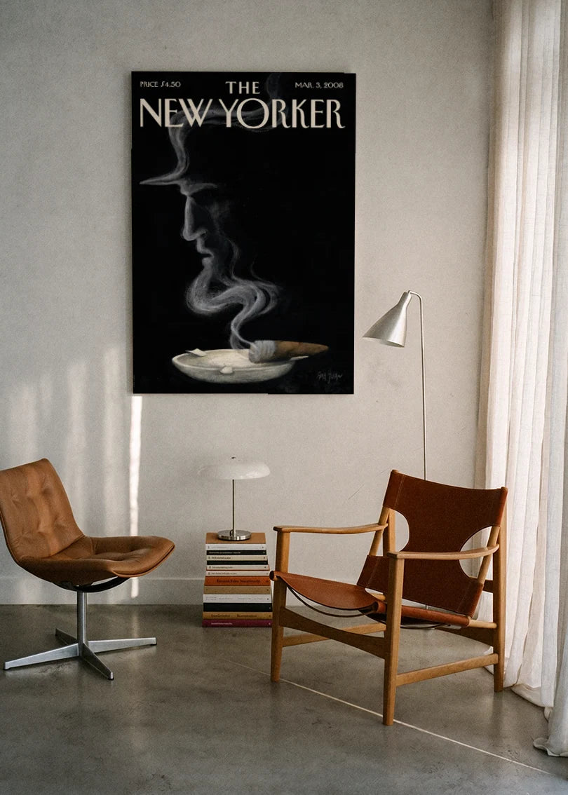 Akustikbillede med The NewYorker-motiv nr. 71 – i lyst rum