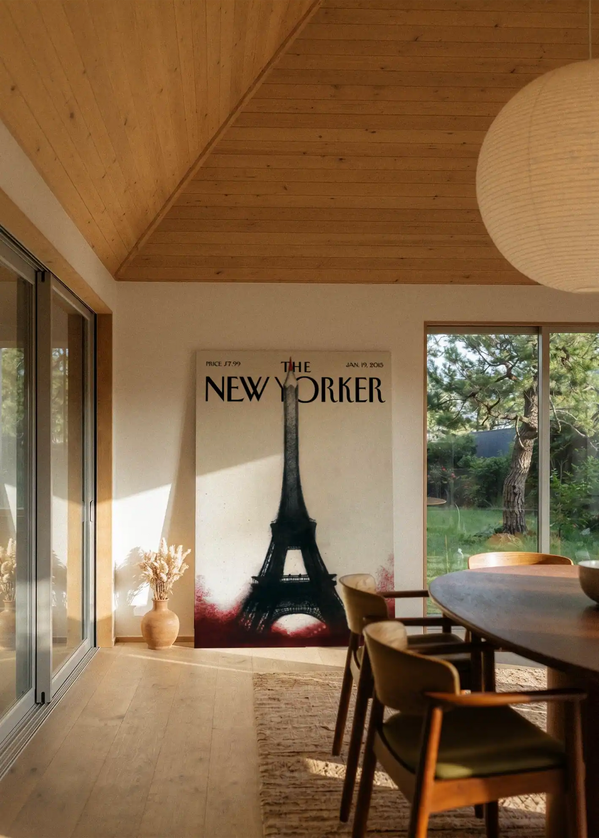 Akustikbillede med The NewYorker-motiv nr. 73 – i stuen
