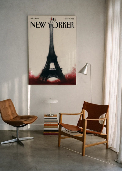 Akustikbillede med The NewYorker-motiv nr. 73 – i lyst rum