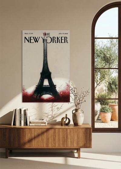 Akustikbillede med The NewYorker-motiv nr. 73 – i spisestuen