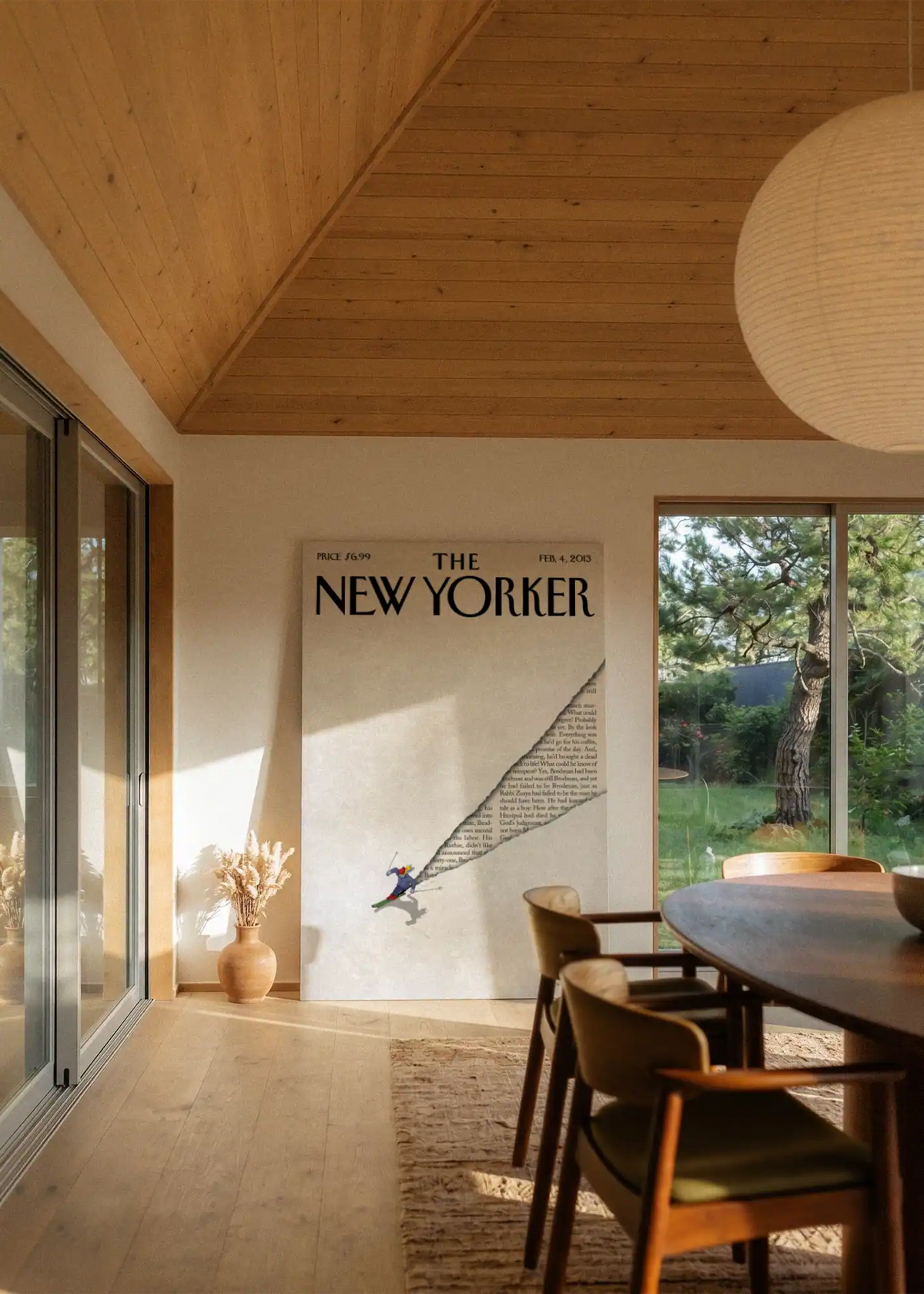 Akustikbillede med The NewYorker-motiv nr. 74 – i stuen