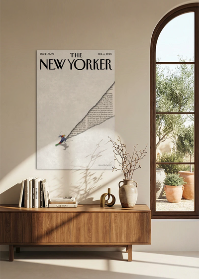 Akustikbillede med The NewYorker-motiv nr. 74 – i spisestuen