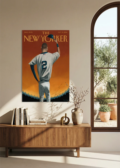 Akustikbillede med The NewYorker-motiv nr. 75 – i spisestuen