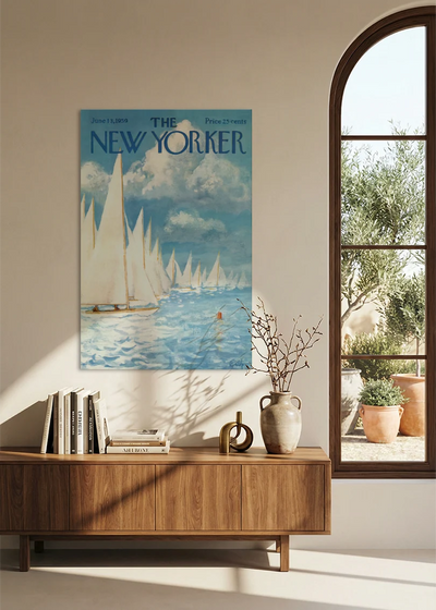 Akustikbillede med The NewYorker-motiv nr. 78 – i spisestuen