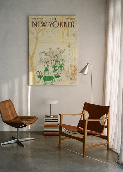 Akustikbillede med The NewYorker-motiv nr. 79 – i lyst rum