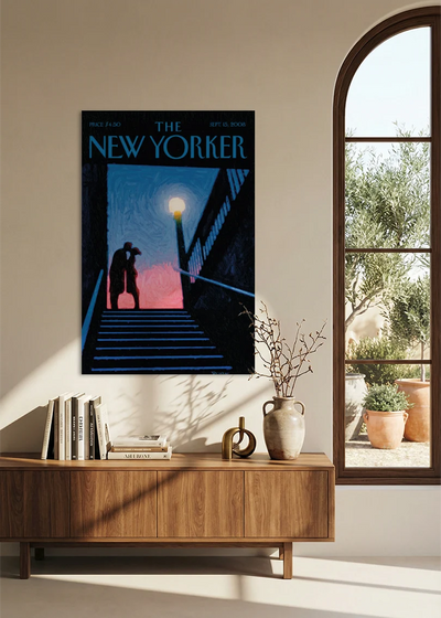 Akustikbillede med The NewYorker-motiv nr. 84 – i spisestuen