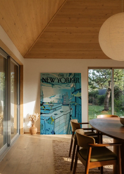 Akustikbillede med The NewYorker-motiv nr. 87 – i stuen