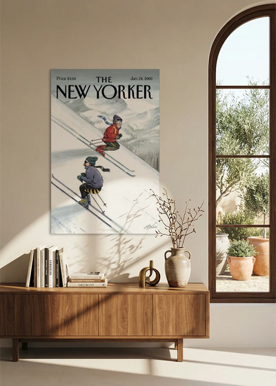Akustikbillede med The NewYorker-motiv nr. 89 – i spisestuen