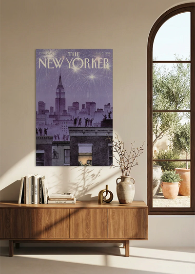 Akustikbillede med The NewYorker-motiv nr. 90 – i spisestuen