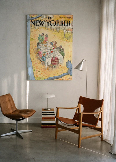 Akustikbillede med The NewYorker-motiv nr. 92 – i lyst rum