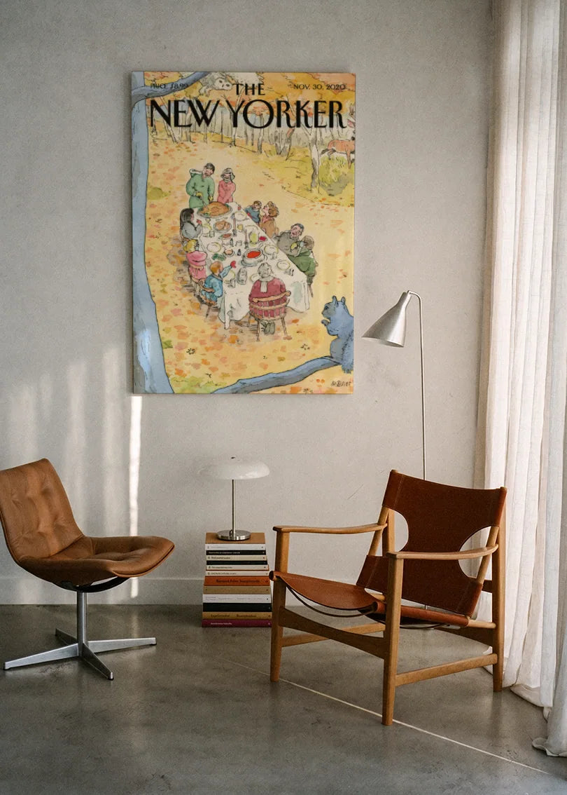Akustikbillede med The NewYorker-motiv nr. 92 – i lyst rum