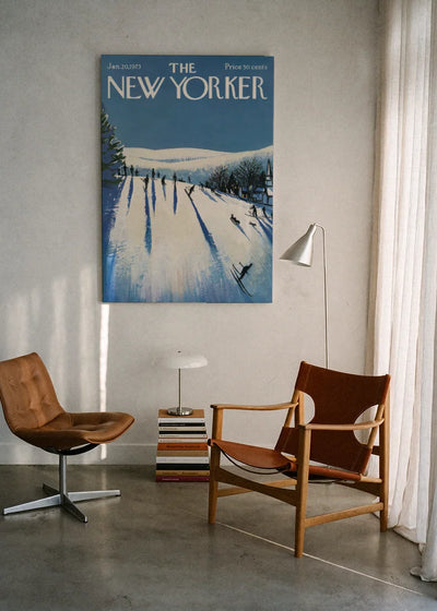 Akustikbillede med The NewYorker-motiv nr. 93 – i lyst rum
