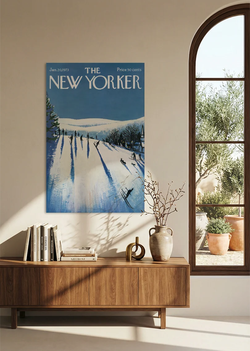 Akustikbillede med The NewYorker-motiv nr. 93 – i spisestuen