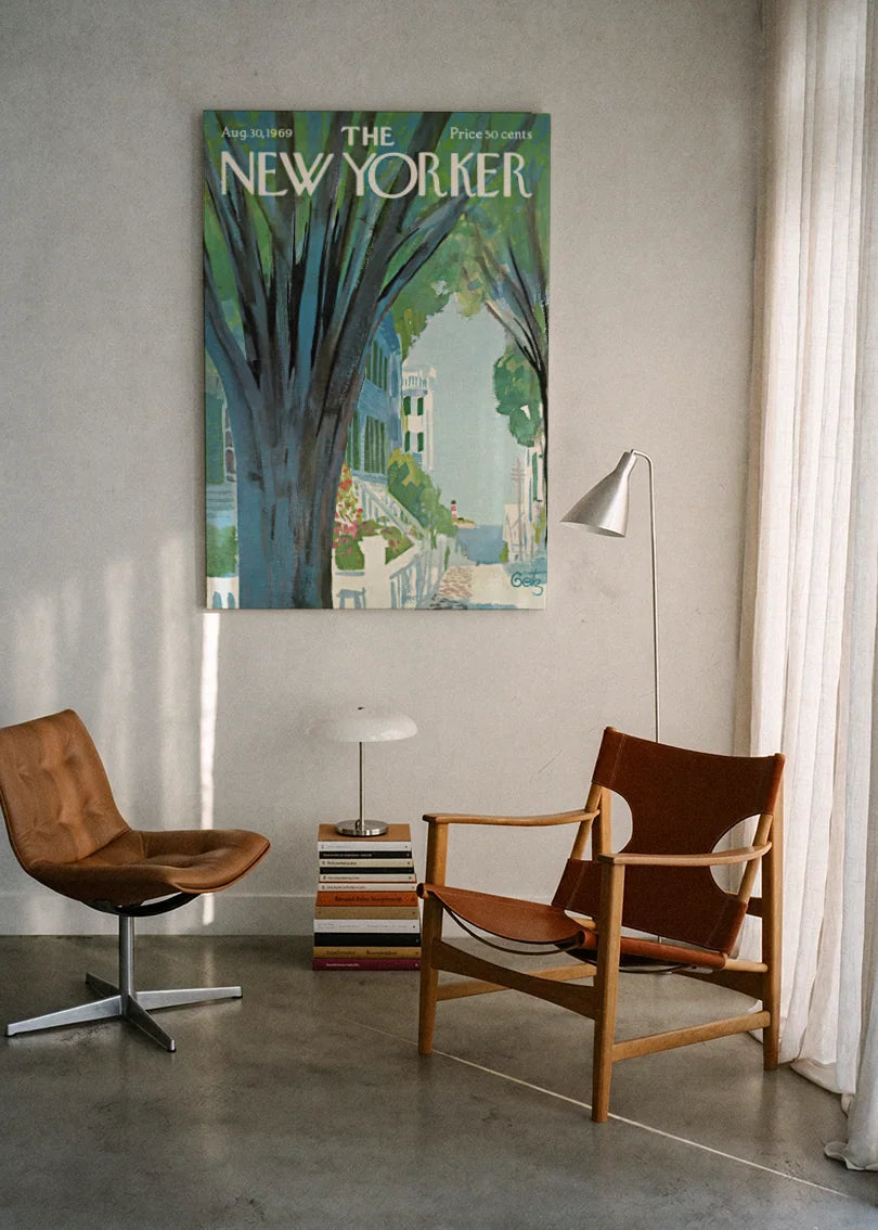 Akustikbillede med The NewYorker-motiv nr. 96 – i lyst rum