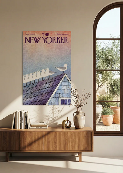 Akustikbillede med The NewYorker-motiv nr. 100 – i spisestuen