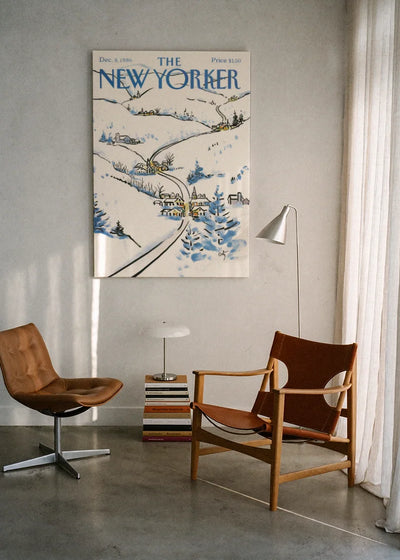 Akustikbillede med The NewYorker-motiv nr. 101 – i lyst rum