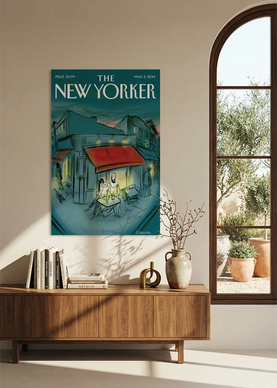 Akustikbillede med The NewYorker-motiv nr. 103 – i spisestuen