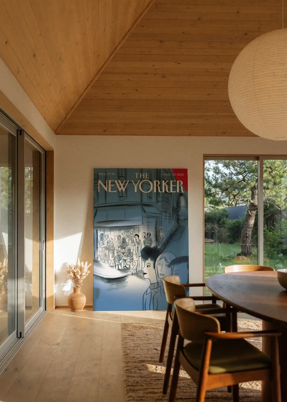 Akustikbillede med The NewYorker-motiv nr. 104 – i stuen