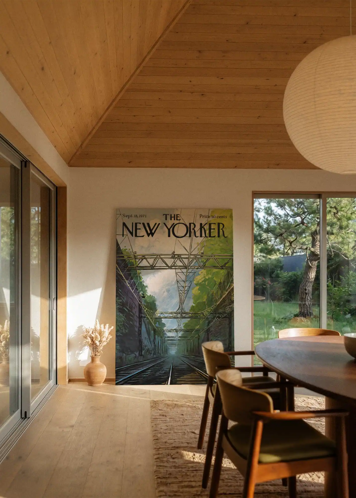 Akustikbillede med The NewYorker-motiv nr. 106 – i stuen