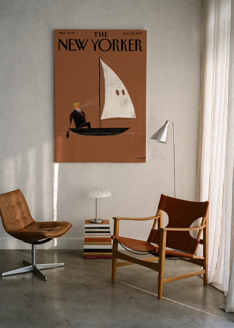 Akustikbillede med The NewYorker-motiv nr. 113 – i lyst rum