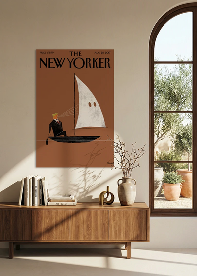 Akustikbillede med The NewYorker-motiv nr. 113 – i spisestuen
