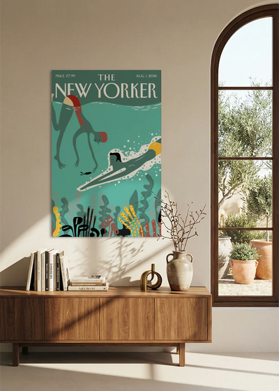 Akustikbillede med The NewYorker-motiv nr. 120 – i spisestuen