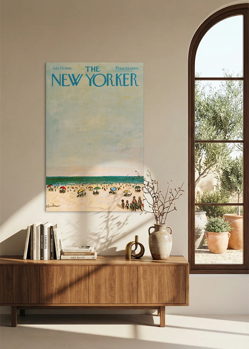 Akustikbillede med The NewYorker-motiv nr. 121 – i spisestuen