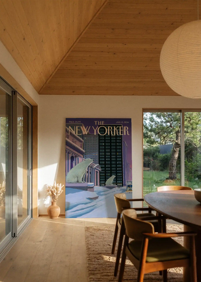 Akustikbillede med The NewYorker-motiv nr. 124 – i stuen