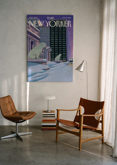 Akustikbillede med The NewYorker-motiv nr. 124 – i lyst rum