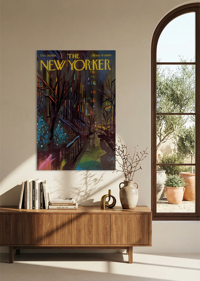 Akustikbillede med The NewYorker-motiv nr. 126 – i spisestuen