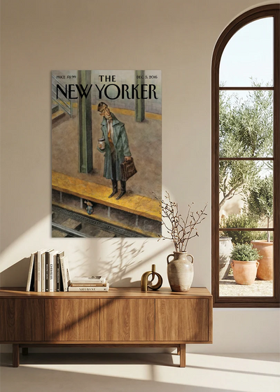 Akustikbillede med The NewYorker-motiv nr. 127 – i spisestuen