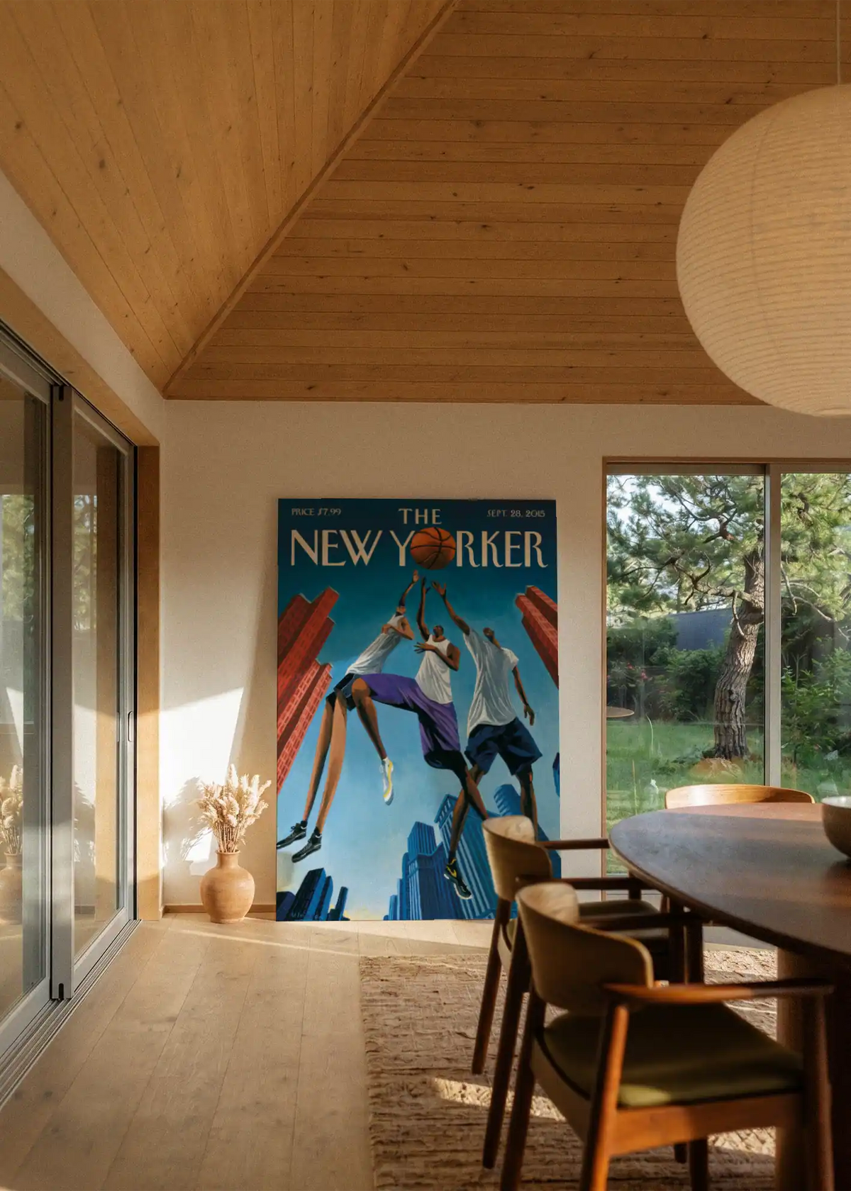 Akustikbillede med The NewYorker-motiv nr. 128 – i stuen