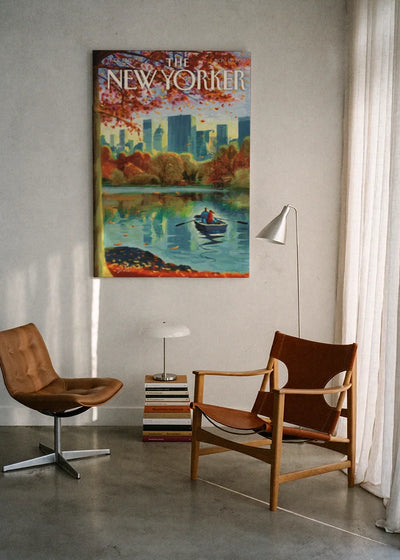 Akustikbillede med The NewYorker-motiv nr. 130 – i lyst rum
