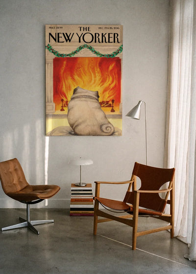 Akustikbillede med The NewYorker-motiv nr. 133 – i lyst rum