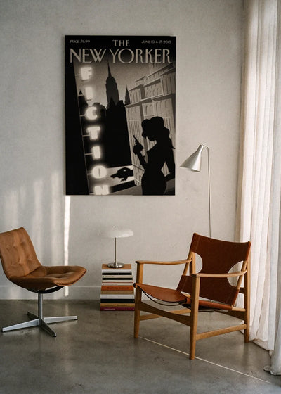 Akustikbillede med The NewYorker-motiv nr. 136 – i lyst rum