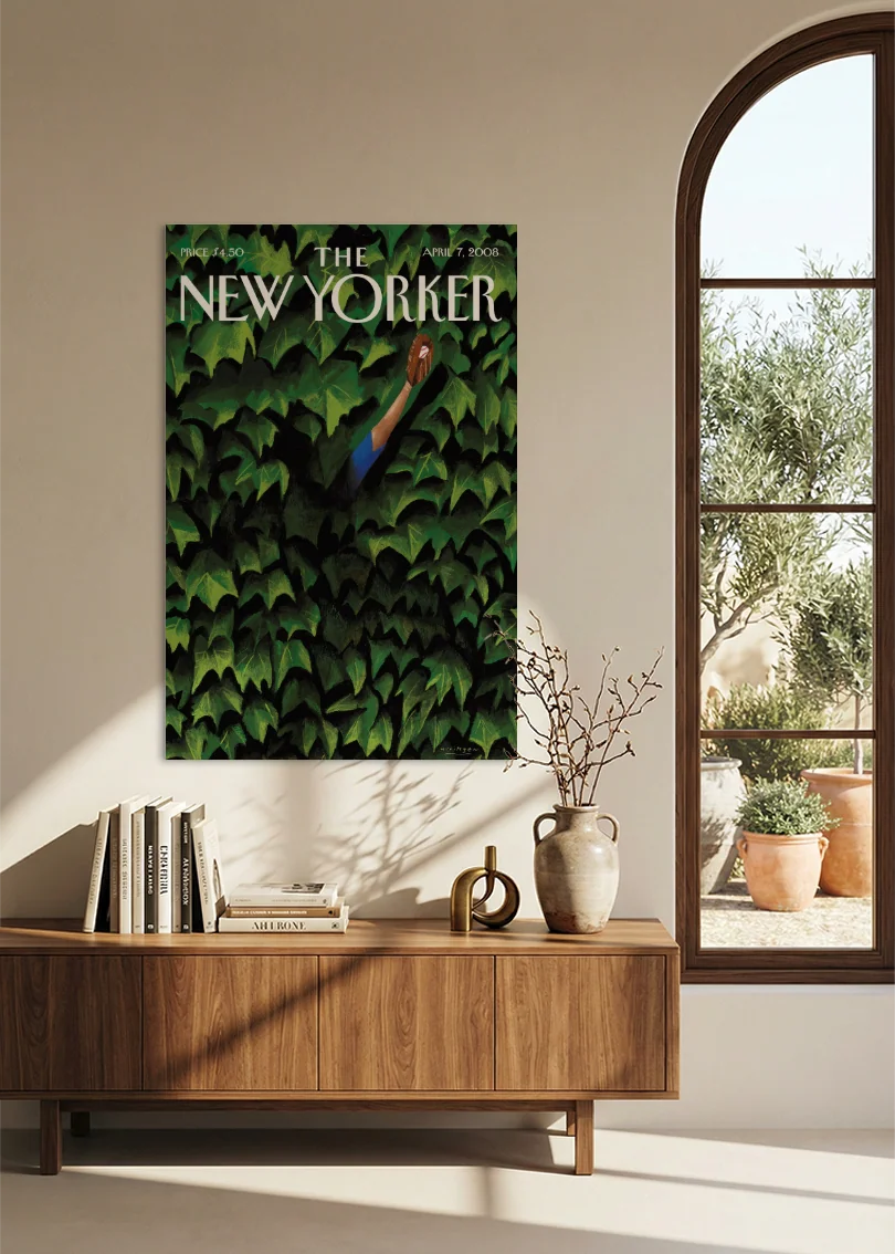 Akustikbillede med The NewYorker-motiv nr. 141 – i spisestuen